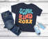 Kinder Jungen T-Shirt Einschulung Retro-Schriftzug Schulkind mit Jahreszahl personalisierbar Geschenkidee Schulanfang SpecialMe®preview