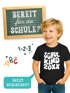 Kinder Jungen T-Shirt Einschulung Retro-Schriftzug Schulkind mit Jahreszahl personalisierbar Geschenkidee Schulanfang SpecialMe®preview