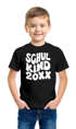 Kinder Jungen T-Shirt Einschulung Retro-Schriftzug Schulkind mit Jahreszahl personalisierbar Geschenkidee Schulanfang SpecialMe®preview