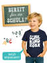 Kinder Jungen T-Shirt Einschulung Retro-Schriftzug Schulkind mit Jahreszahl personalisierbar Geschenkidee Schulanfang SpecialMe®preview