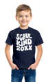 Kinder Jungen T-Shirt Einschulung Retro-Schriftzug Schulkind mit Jahreszahl personalisierbar Geschenkidee Schulanfang SpecialMe®preview