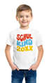 Kinder Jungen T-Shirt Einschulung Retro-Schriftzug Schulkind mit Jahreszahl personalisierbar Geschenkidee Schulanfang SpecialMe®preview