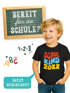 Kinder Jungen T-Shirt Einschulung Retro-Schriftzug Schulkind mit Jahreszahl personalisierbar Geschenkidee Schulanfang SpecialMe®preview