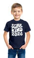 Kinder Jungen T-Shirt Einschulung Retro-Schriftzug Schulkind mit Jahreszahl personalisierbar Geschenkidee Schulanfang SpecialMe®preview
