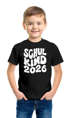 Kinder Jungen T-Shirt Einschulung Retro-Schriftzug Schulkind mit Jahreszahl personalisierbar Geschenkidee Schulanfang SpecialMe®preview