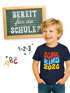 Kinder Jungen T-Shirt Einschulung Retro-Schriftzug Schulkind mit Jahreszahl personalisierbar Geschenkidee Schulanfang SpecialMe®preview