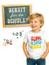 Kinder Jungen T-Shirt Einschulung Retro-Schriftzug Schulkind mit Jahreszahl personalisierbar Geschenkidee Schulanfang SpecialMe®preview