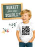 Kinder Jungen T-Shirt Einschulung Retro-Schriftzug Schulkind mit Jahreszahl personalisierbar Geschenkidee Schulanfang SpecialMe®preview