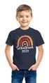Kinder Jungen T-Shirt Einschulung Schulkind 2023 Regenbogen Aufdruck Geschenk Schulanfang Moonworks®preview
