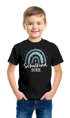 Kinder Jungen T-Shirt Einschulung Schulkind 2023 Regenbogen Aufdruck Geschenk Schulanfang Moonworks®preview