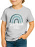 Kinder Jungen T-Shirt Einschulung Schulkind 2023 Regenbogen Aufdruck Geschenk Schulanfang Moonworks®preview
