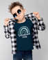 Kinder Jungen T-Shirt Einschulung Schulkind 2023 Regenbogen Aufdruck Geschenk Schulanfang Moonworks®preview