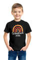 Kinder Jungen T-Shirt Einschulung Schulkind 2023 Regenbogen Aufdruck Geschenk Schulanfang Moonworks®preview