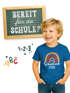 Kinder Jungen T-Shirt Einschulung Schulkind 2023 Regenbogen Aufdruck Geschenk Schulanfang Moonworks®preview