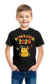 Kinder Jungen T-Shirt Einschulung Schulkind und Jahreszahl anpassbar personalisierbare Geschenke Schulanfang Moonworks®preview