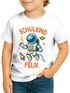Kinder Jungen T-Shirt Einschulung2025 Astronaut mit Namen personalisierbar Schulkind Geschenkidee Erstklässler SpecialMe®preview