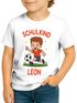 Kinder Jungen T-Shirt Einschulung2025 Fußball Print mit Namen personalisierbar Schulkind Geschenkidee Schulanfang SpecialMe®preview