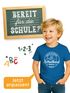 Kinder Jungen T-Shirt Emblem mit Schultüte Einschulung 2025 mit Namen personalisierbar Schulanfang Moonworks®preview