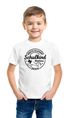 Kinder Jungen T-Shirt Emblem mit Schultüte Einschulung 2025 mit Namen personalisierbar Schulanfang Moonworks®preview