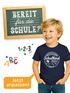 Kinder Jungen T-Shirt Emblem mit Schultüte Einschulung 2025 mit Namen personalisierbar Schulanfang Moonworks®preview
