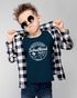 Kinder Jungen T-Shirt Emblem mit Schultüte Einschulung 2025 mit Namen personalisierbar Schulanfang Moonworks®preview