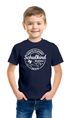 Kinder Jungen T-Shirt Emblem mit Schultüte Einschulung 2025 mit Namen personalisierbar Schulanfang Moonworks®preview