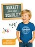 Kinder Jungen T-Shirt Emblem mit Schultüte Einschulung 2025 mit Namen personalisierbar Schulanfang Moonworks®preview