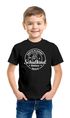 Kinder Jungen T-Shirt Emblem mit Schultüte Einschulung 2025 mit Namen personalisierbar Schulanfang Moonworks®preview