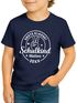 Kinder Jungen T-Shirt Emblem mit Schultüte Einschulung 2025 mit Namen personalisierbar Schulanfang Moonworks®preview