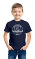 Kinder Jungen T-Shirt Emblem mit Schultüte Einschulung 2025 mit Namen personalisierbar Schulanfang Moonworks®preview