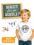 Kinder Jungen T-Shirt Emblem mit Schultüte Einschulung 2026 mit Namen personalisierbar Schulanfang Moonworks®preview