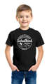 Kinder Jungen T-Shirt Emblem mit Schultüte Einschulung 2026 mit Namen personalisierbar Schulanfang Moonworks®preview