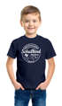 Kinder Jungen T-Shirt Emblem mit Schultüte Einschulung 2026 mit Namen personalisierbar Schulanfang Moonworks®preview