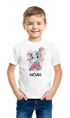 Kinder Jungen T-Shirt mit Name personalisiert Elefant Comicstil Printshirt Kinderfashion SpecialMe®preview