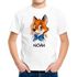 Kinder Jungen T-Shirt mit Name personalisiert Fuch Desiign Comicstil Printshirt Wunschname SpecialMe®preview