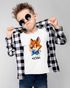 Kinder Jungen T-Shirt mit Name personalisiert Fuch Desiign Comicstil Printshirt Wunschname SpecialMe®preview