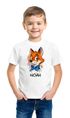 Kinder Jungen T-Shirt mit Name personalisiert Fuch Desiign Comicstil Printshirt Wunschname SpecialMe®preview
