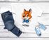 Kinder Jungen T-Shirt mit Name personalisiert Fuch Desiign Comicstil Printshirt Wunschname SpecialMe®preview
