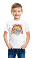Kinder Jungen T-Shirt Regenbogen Schulkind 2025 mit Name Jahreszahl personalisiert Geschenkidee Erste Klasse SpecialMe®preview