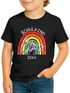 Kinder Jungen T-Shirt Regenbogen Schulkind 2025 mit Name Jahreszahl personalisiert Geschenkidee Erste Klasse SpecialMe®preview