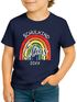 Kinder Jungen T-Shirt Regenbogen Schulkind 2025 mit Name Jahreszahl personalisiert Geschenkidee Erste Klasse SpecialMe®preview