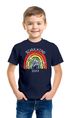 Kinder Jungen T-Shirt Regenbogen Schulkind 2025 mit Name Jahreszahl personalisiert Geschenkidee Erste Klasse SpecialMe®preview