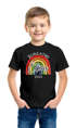 Kinder Jungen T-Shirt Regenbogen Schulkind 2026 mit Name Jahreszahl personalisiert Geschenkidee Erste Klasse SpecialMe®preview