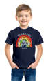 Kinder Jungen T-Shirt Regenbogen Schulkind 2026 mit Name Jahreszahl personalisiert Geschenkidee Erste Klasse SpecialMe®preview