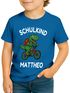 Kinder Jungen T-Shirt Schulkind 2025 mit Namen Dino Aufdruck personalisierbar Geschenkidee Schulanfang Moonworks®preview