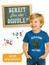 Kinder Jungen T-Shirt Schulkind 2025 mit Namen Dino Aufdruck personalisierbar Geschenkidee Schulanfang Moonworks®preview