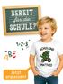 Kinder Jungen T-Shirt Schulkind 2025 mit Namen Dino Aufdruck personalisierbar Geschenkidee Schulanfang Moonworks®preview