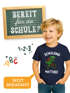 Kinder Jungen T-Shirt Schulkind 2026 mit Namen Dino Aufdruck personalisierbar Geschenkidee Schulanfang Moonworks®preview