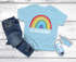 Kinder Jungen T-Shirt Schulkind Einschulung 2026 Regenbogen Geschenk Schulanfang Schulbeginn Moonworks®preview