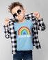 Kinder Jungen T-Shirt Schulkind Einschulung mit Namen Regenbogen personalisierbar Geschenk Schulanfang Moonworks®preview